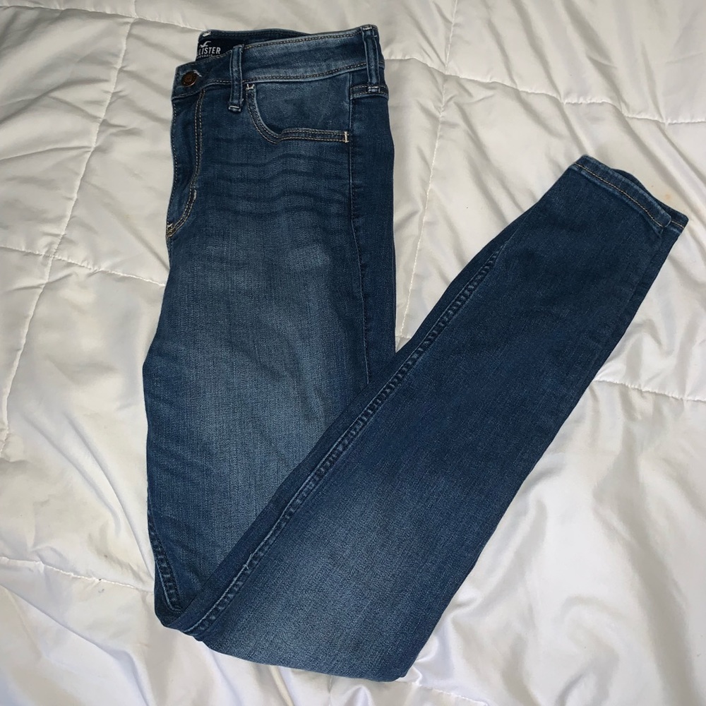 Hollister Dark Wash High Rise Super Skinny Jeans